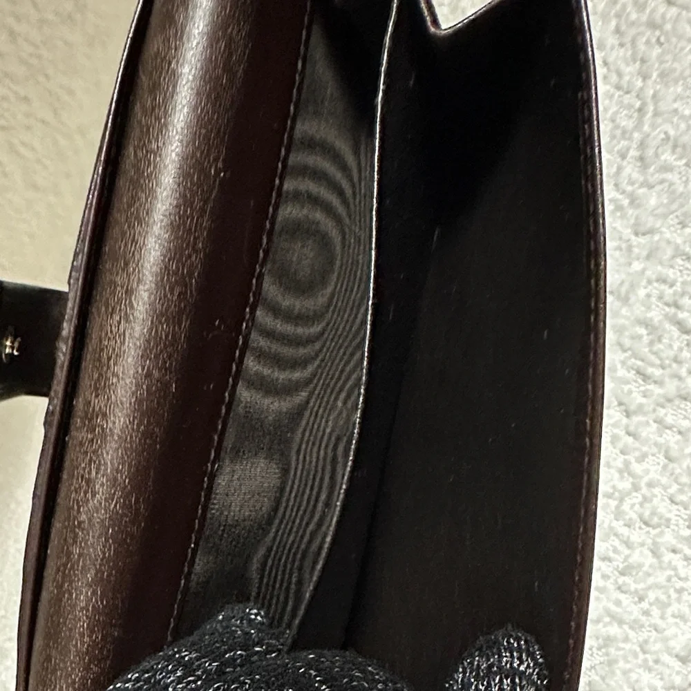Gucci Dark Brown GG Embossed Continental Wallet with Gold Plaque - Picture 6 of 6